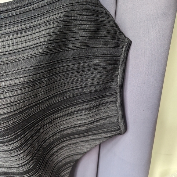 Zara NWT Asymmetrical Textured Dress Sz M - Picture 7 of 10